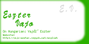 eszter vajo business card